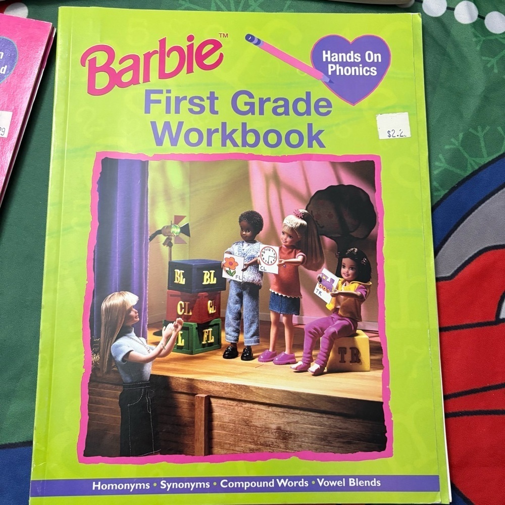 Vintage school Barbie books first grade work books lot of 4 - Picture 2 of 12